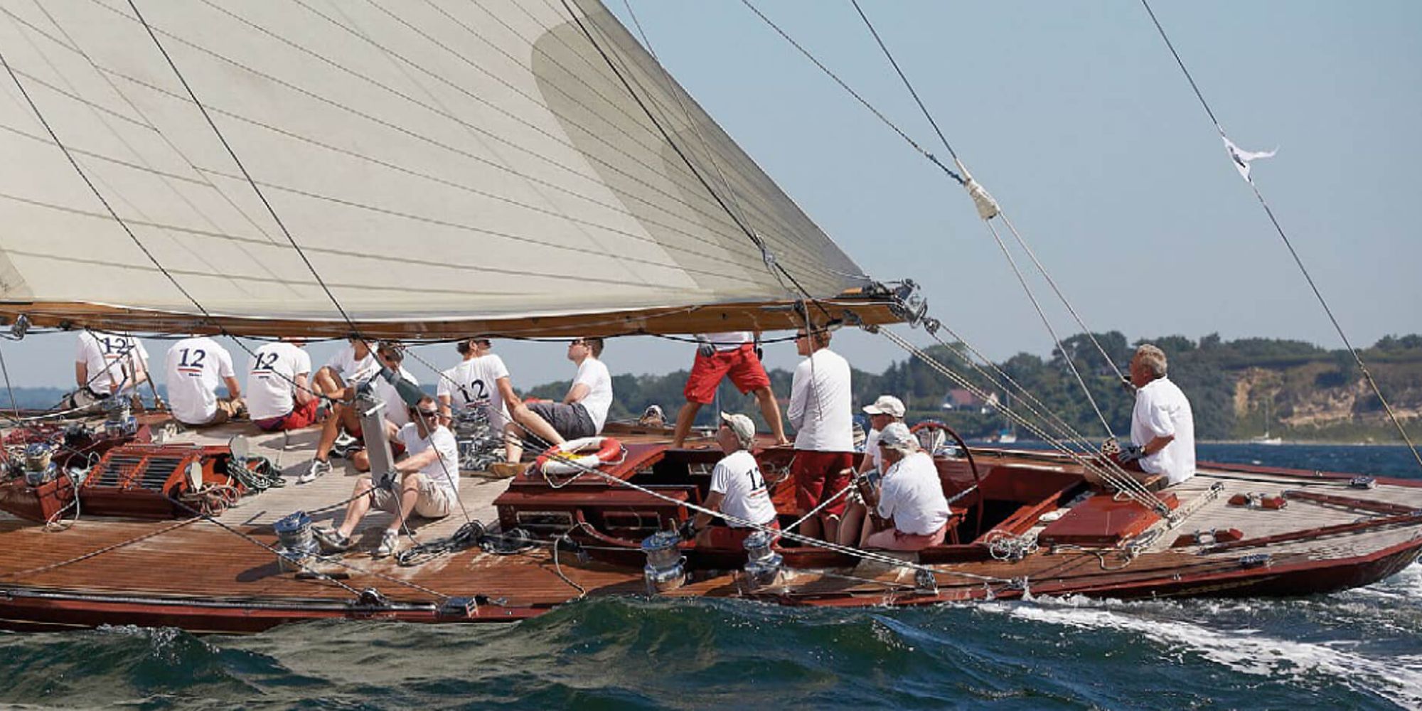 Teamwork demonstrated by sailors