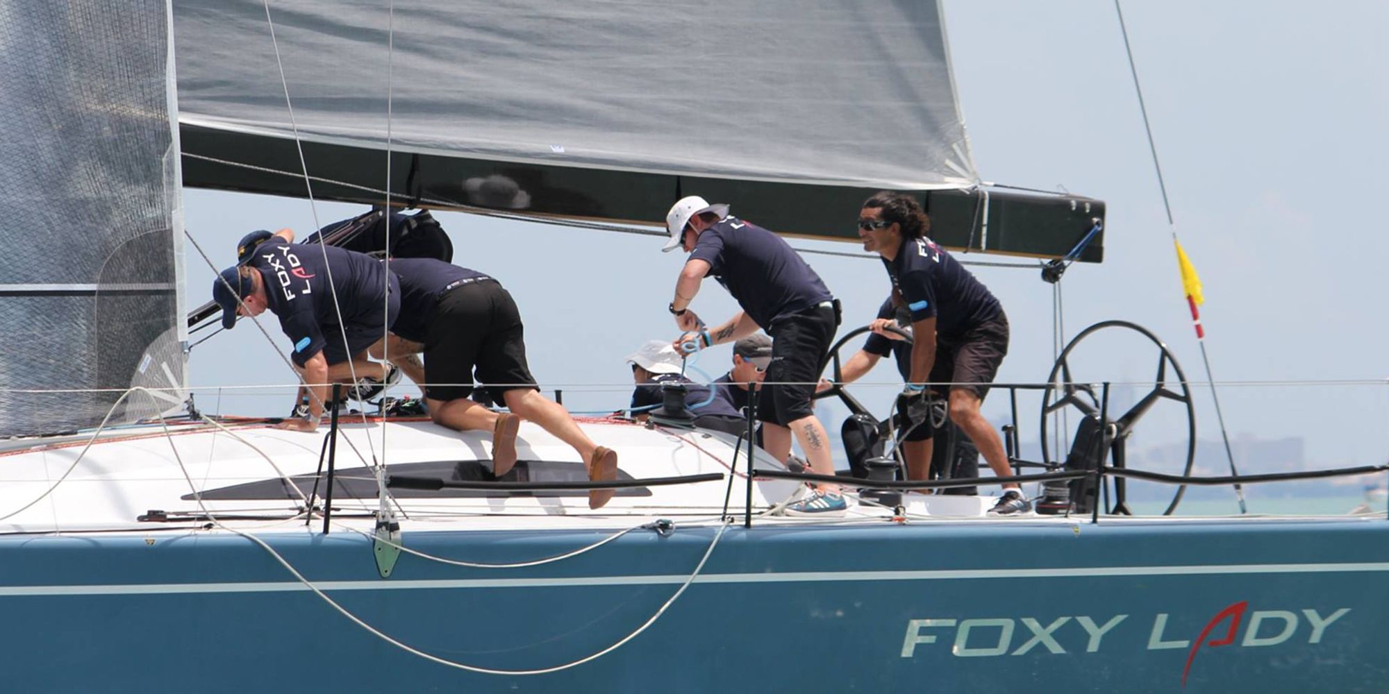 Teamwork demonstrated by sailors