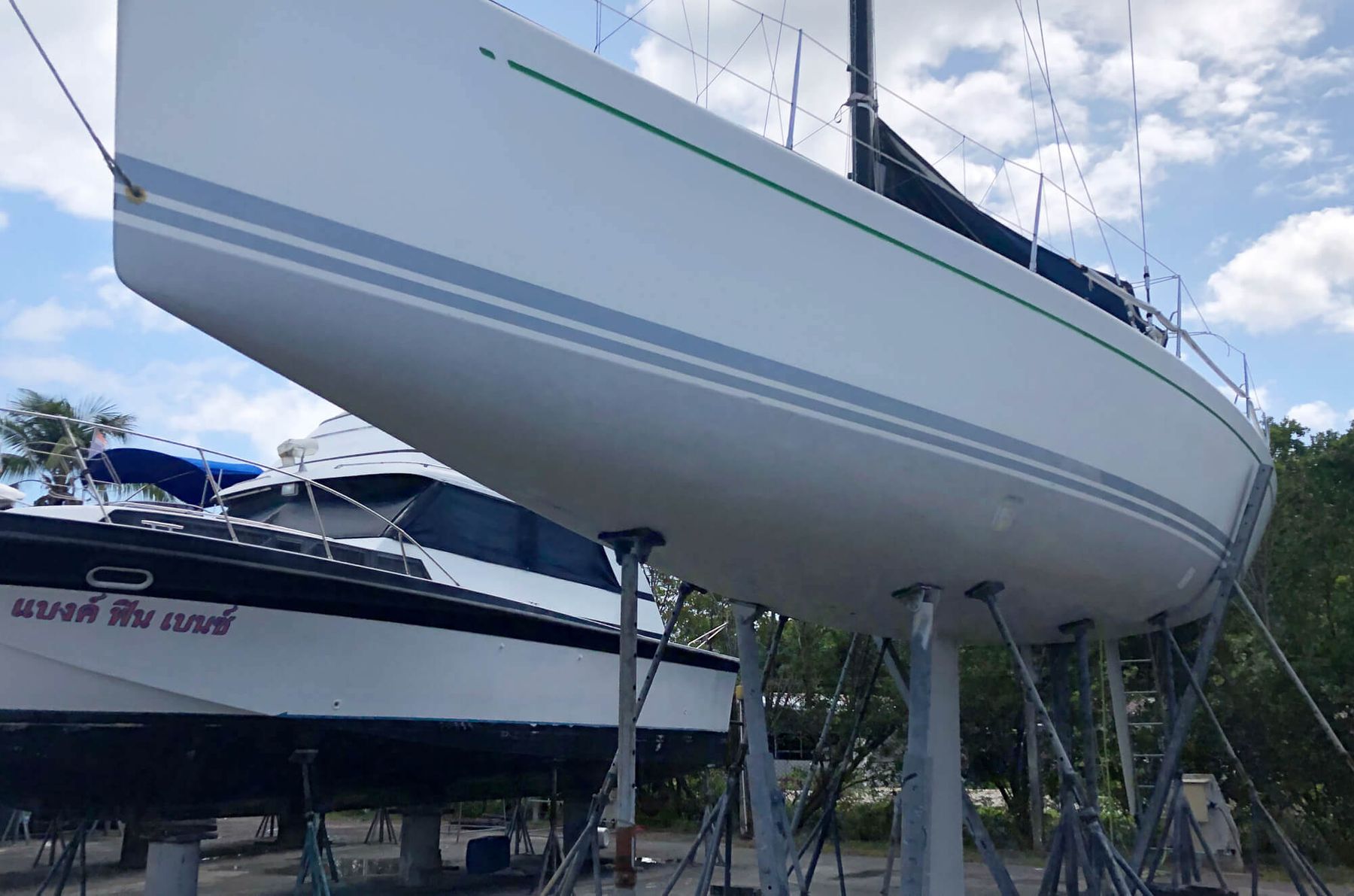 Project management - boat being repaired in Phuket