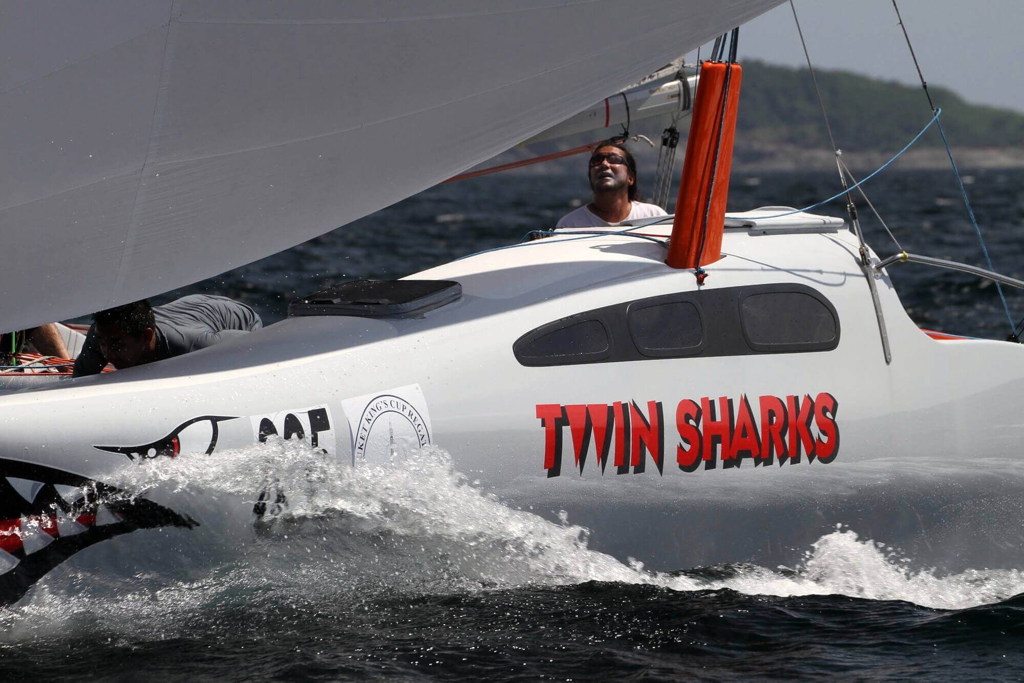 Twin Sharks cat racing in Phuket