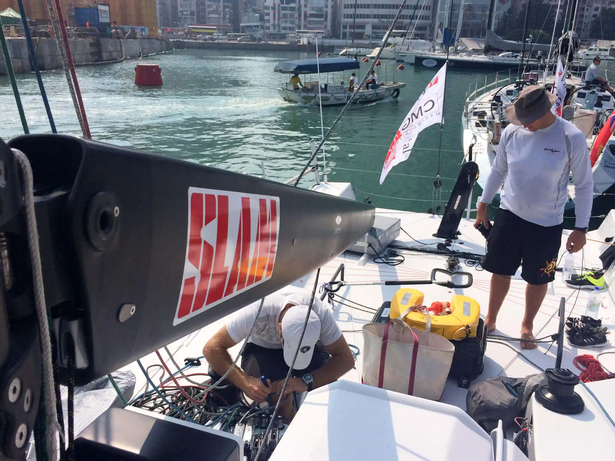 Preparing a yacht before delivery