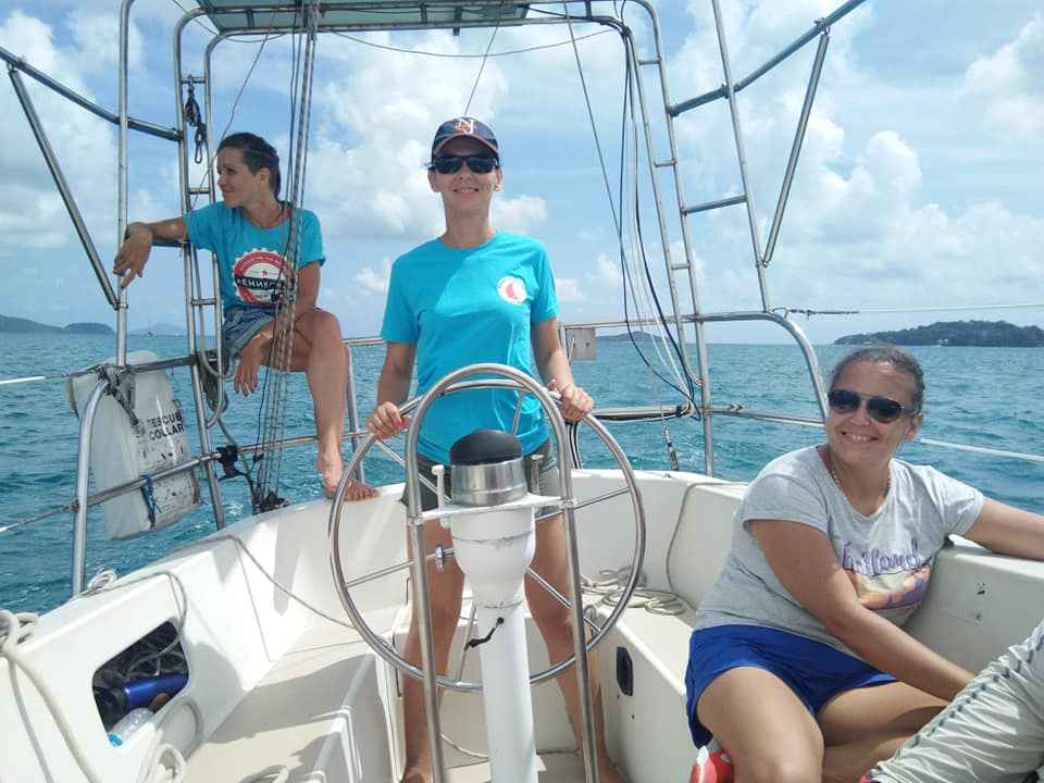 Rigging on a yacht in Phuket