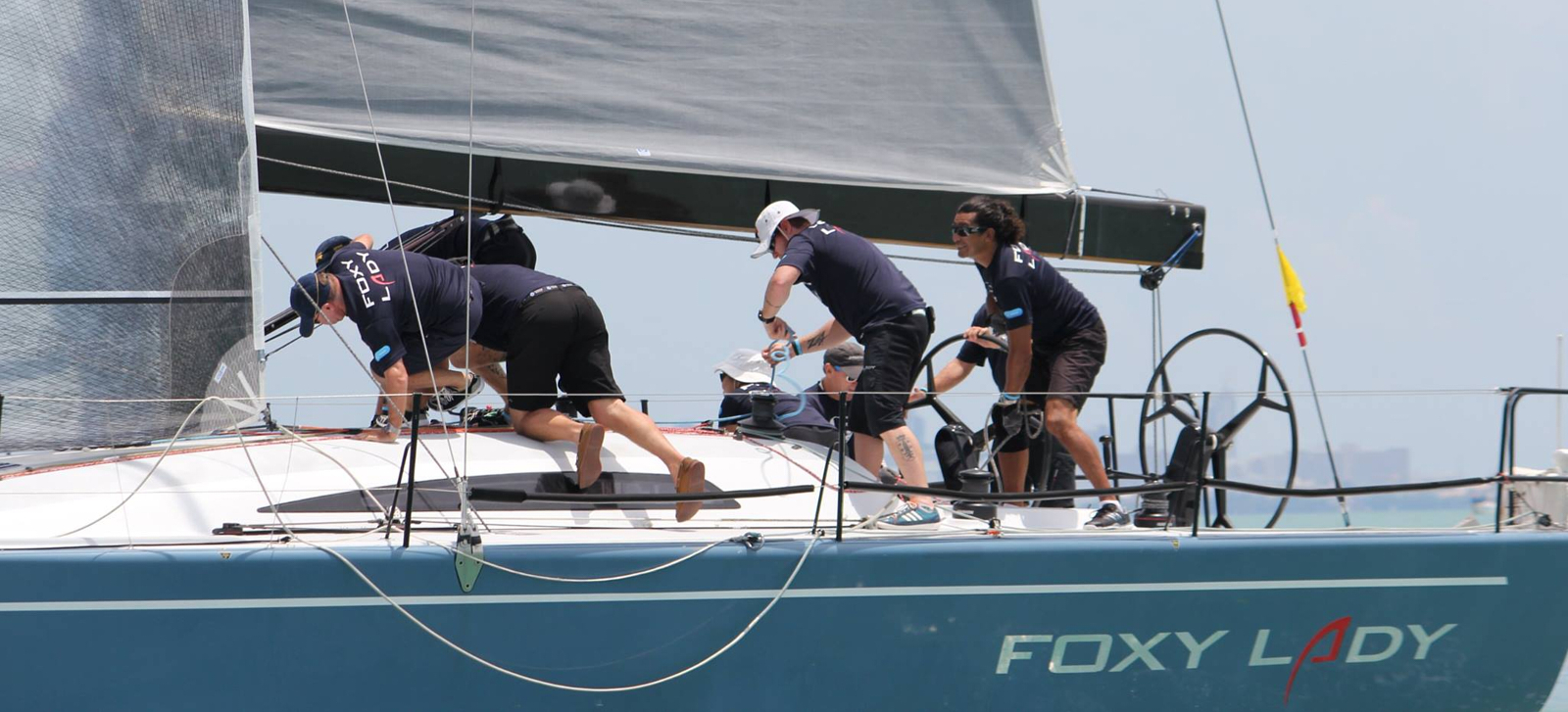 Teamwork demonstrated by sailors